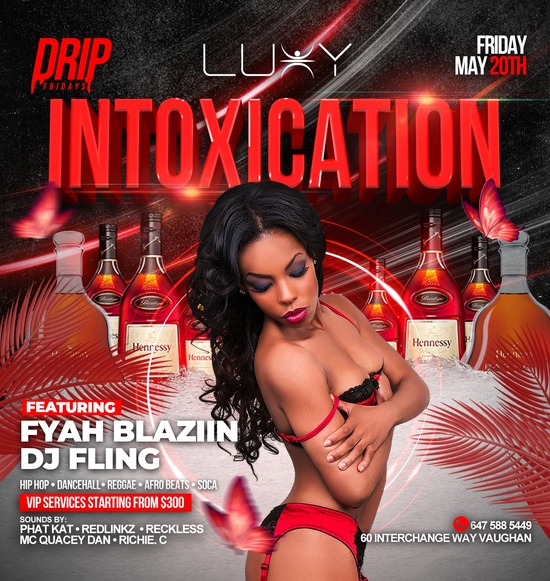 INTOXICATION -at LUXY-LADIES FREE before 12