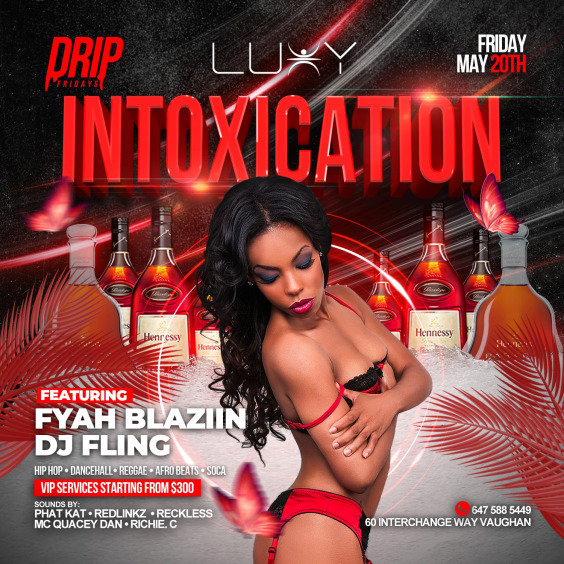 INTOXICATION -at LUXY-LADIES FREE before 12