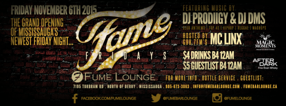 FAME FRIDAYS @ FUME Lounge