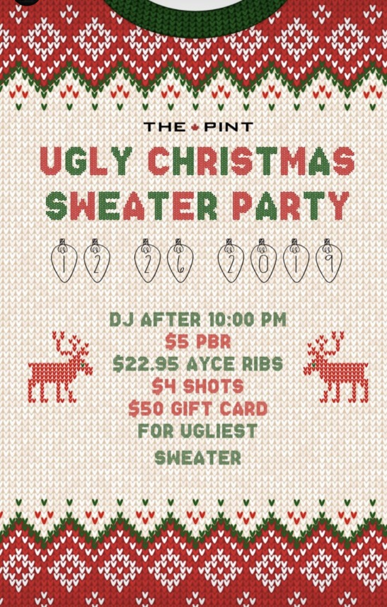 Ugly Christmas Sweater Party @ TBA ()