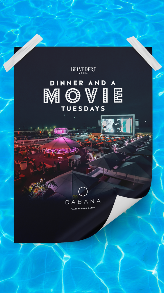 Diner and a Movie at Cabana