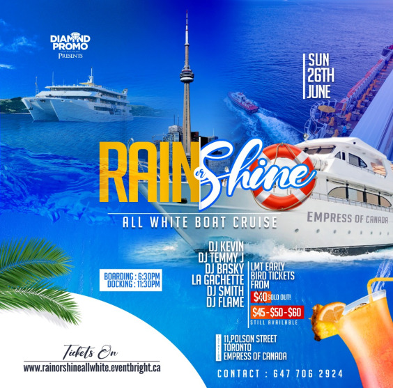 All White Boat Cruise - Rain or Shine