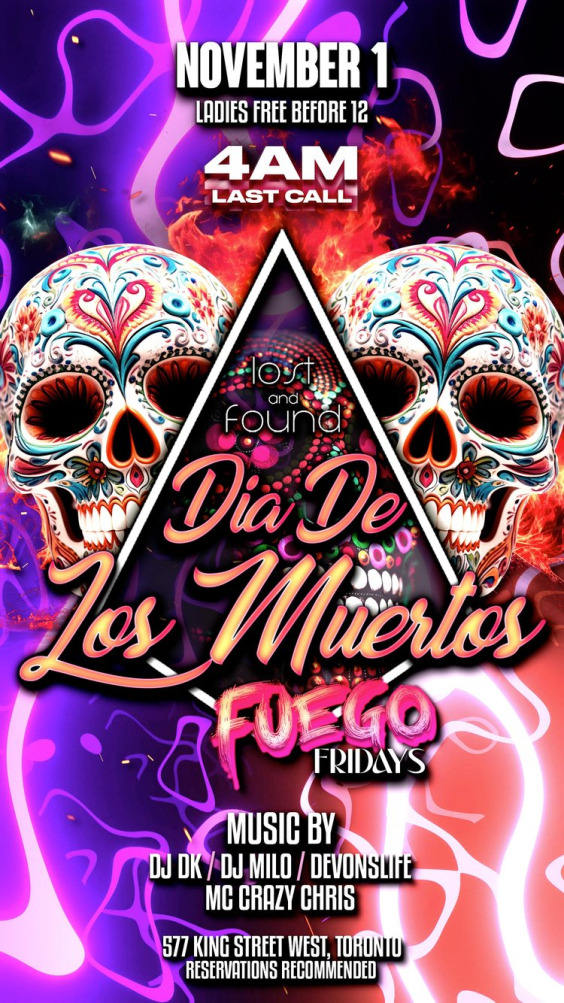 FUEGO FRIDAYS PRESENTS DIA DE LOS MUERTOS