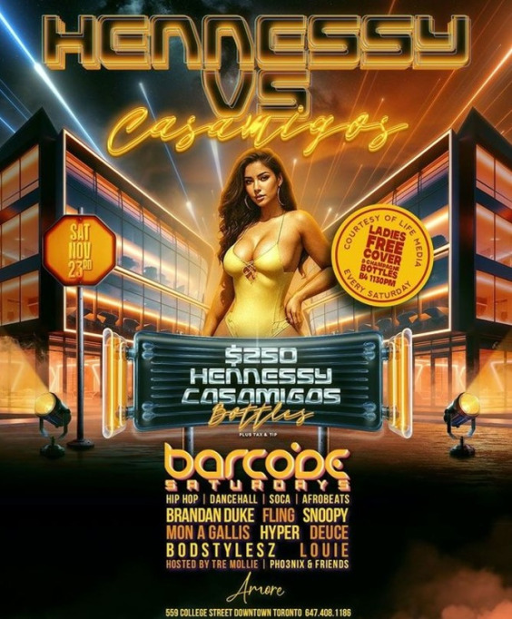 BARCODE SATURDAYS x Hennessy Vs Casamigos