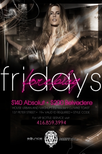 Foreplay Fridays @ Reign Nightclub (Toronto)