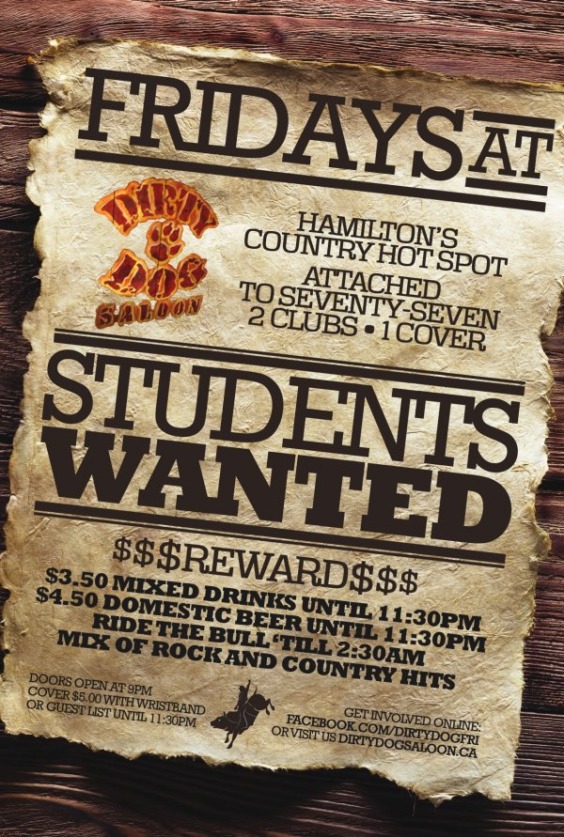 Students Wanted